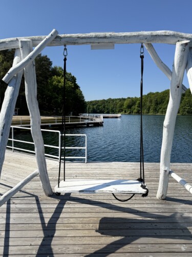 Lake Park Pomost Huśtawka Łagów Jezioro